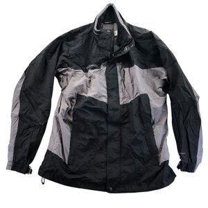Columbia Men's Interchange Jacket Medium Full Zip Black Stand Collar Outdoor
